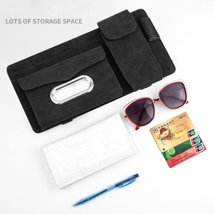 Car Sheepskin Leather Sun Visor Storage Clip (Mint Green) - Sunglasses & Glasses Clips by PMC TechLife | Online Shopping South Africa | PMC TechLife | Buy Now Pay Later Mobicred
