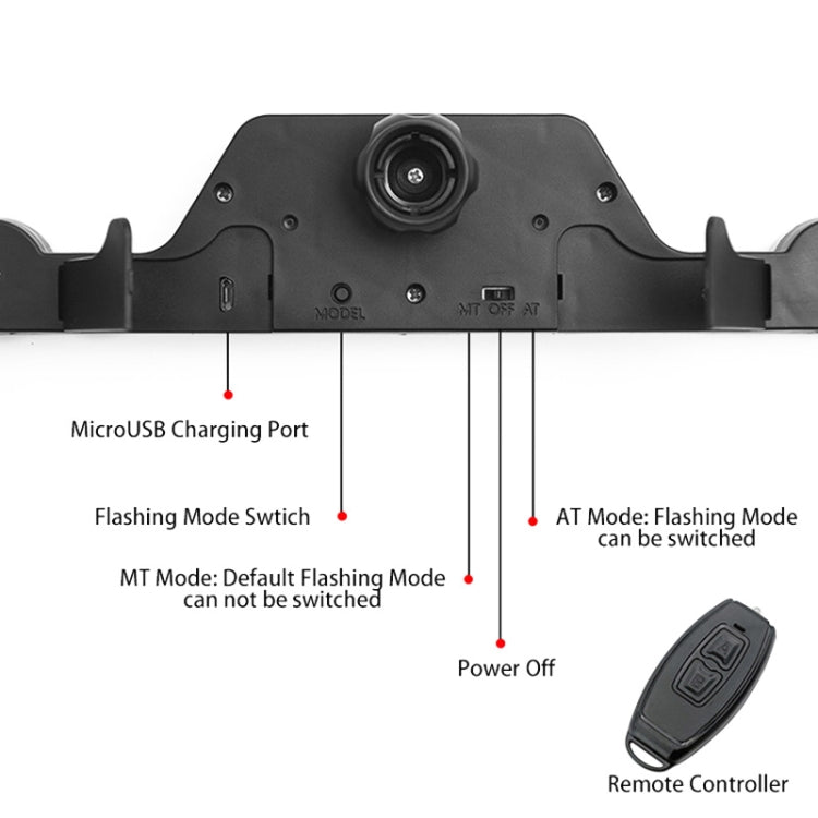 Car Triangular Light Warning Sign Solar Charging Strobe Emergency Ranger Light (Colorful Light) - Warning Lights by PMC TechLife | Online Shopping South Africa | PMC TechLife | Buy Now Pay Later Mobicred