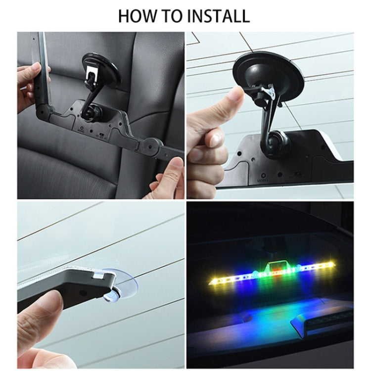 Car Triangular Light Warning Sign Solar Charging Strobe Emergency Ranger Light (Colorful Light) - Warning Lights by PMC TechLife | Online Shopping South Africa | PMC TechLife | Buy Now Pay Later Mobicred