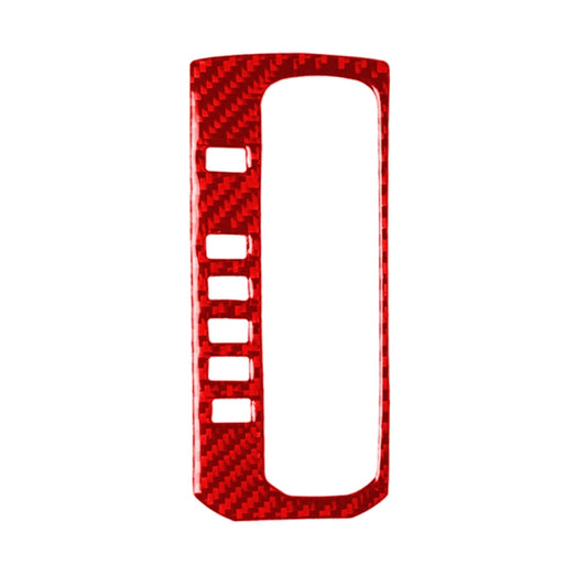 Car Carbon Fiber Gear Button Frame Decorative Sticker for Honda Tenth Generation Civic 2016-2019, Left Drive (Red) - Car Interior Mouldings by PMC Jewellery | Online Shopping South Africa | PMC Jewellery | Buy Now Pay Later Mobicred