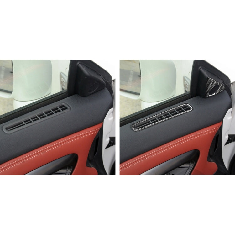 4 PCS Car Carbon Fiber Door Horn + Window Air Outlet Decorative Sticker for Nissan GTR R35 2008-2020, Left and Right Drive Universal - Car Interior Mouldings by PMC Jewellery | Online Shopping South Africa | PMC Jewellery | Buy Now Pay Later Mobicred