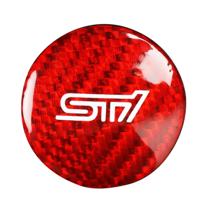 Car Carbon Fiber Engine Start Button Decorative Cover Trim for Subaru BRZ 2013-2019 / 86 2013-2019 (Red) - Decoration Rings by PMC Jewellery | Online Shopping South Africa | PMC Jewellery | Buy Now Pay Later Mobicred