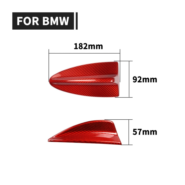 Car Carbon Fiber Antenna Decorative Cover for BMW E90, C Style (Red) - Aerials by PMC TechLife | Online Shopping South Africa | PMC TechLife | Buy Now Pay Later Mobicred