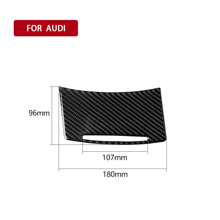 Car Carbon Fiber Storage Cover Decorative Sticker for Audi A6 2005-2011, Left Drive - Car Interior Mouldings by PMC Jewellery | Online Shopping South Africa | PMC Jewellery | Buy Now Pay Later Mobicred