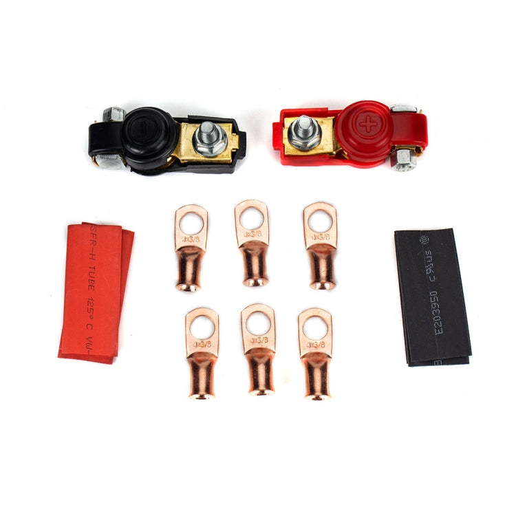 1 Pair Car Battery Cable Terminal Clamps Connectors Battery Clip Wiring Classification Set - Booster Cable & Clip by PMC Jewellery | Online Shopping South Africa | PMC Jewellery | Buy Now Pay Later Mobicred