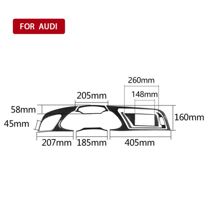 Car Carbon Fiber Dashboard Frame Decorative Sticker for Audi A4 2009-2010 / A4L 2009-2012, Left Drive - Car Interior Mouldings by PMC Jewellery | Online Shopping South Africa | PMC Jewellery | Buy Now Pay Later Mobicred