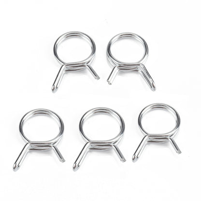 20 PCS Double Wire Spring Tube Clamp Water Pipe Clamps, Size: 9mm - Booster Cable & Clip by PMC Jewellery | Online Shopping South Africa | PMC Jewellery | Buy Now Pay Later Mobicred