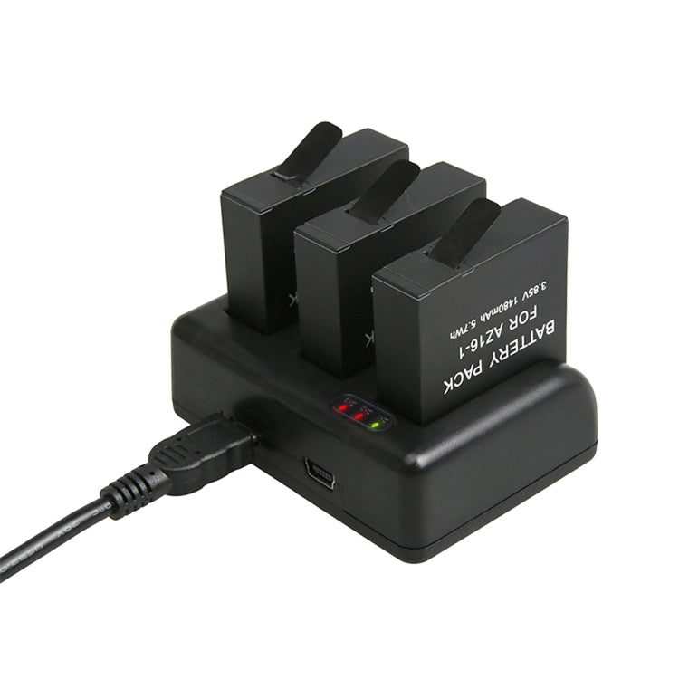 For GoPro HERO5 AHDBT-501 Travel Charger with V8 Port & USB-C / Type-C Port & LED Indicator Light - Charger by PMC Jewellery | Online Shopping South Africa | PMC Jewellery | Buy Now Pay Later Mobicred