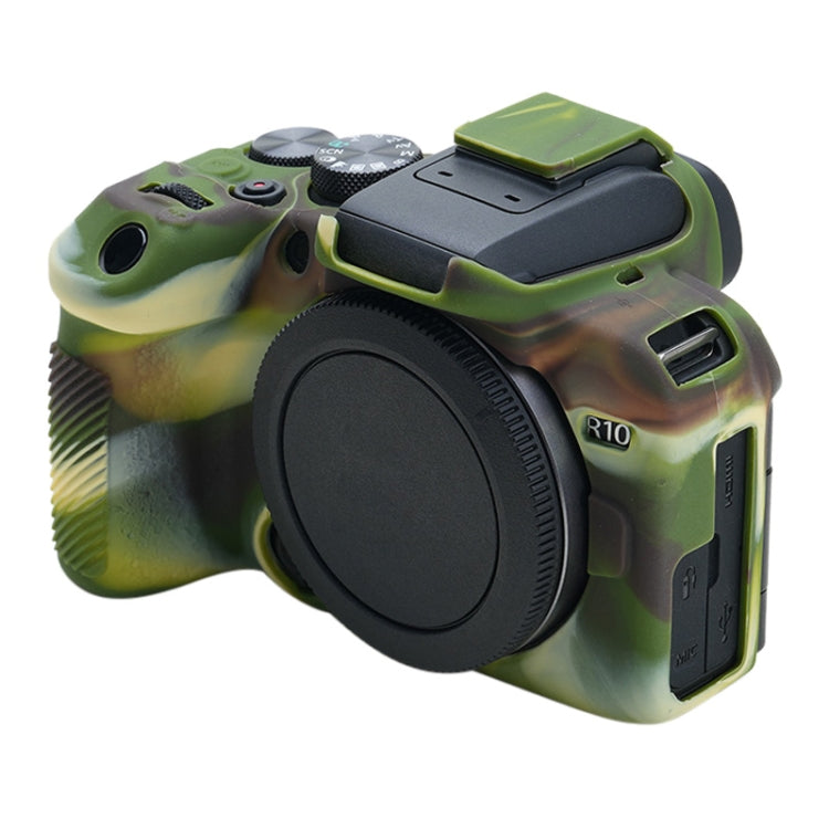 For Canon EOS R10 Soft Silicone Protective Case (Camouflage) - Protective Case by PMC TechLife | Online Shopping South Africa | PMC TechLife | Buy Now Pay Later Mobicred