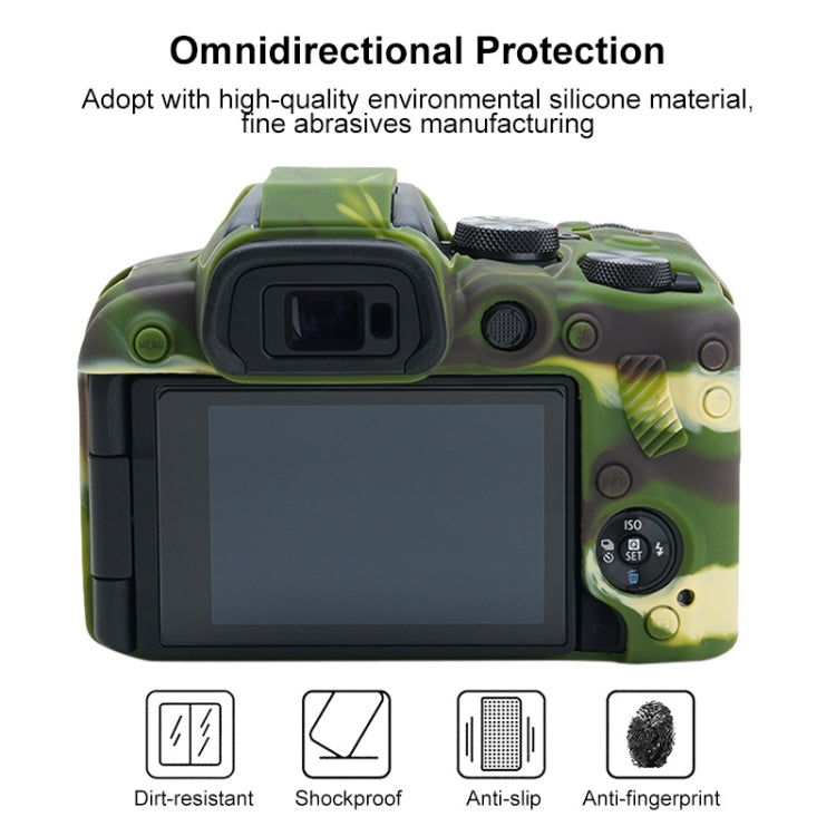 For Canon EOS R10 Soft Silicone Protective Case (Camouflage) - Protective Case by PMC TechLife | Online Shopping South Africa | PMC TechLife | Buy Now Pay Later Mobicred