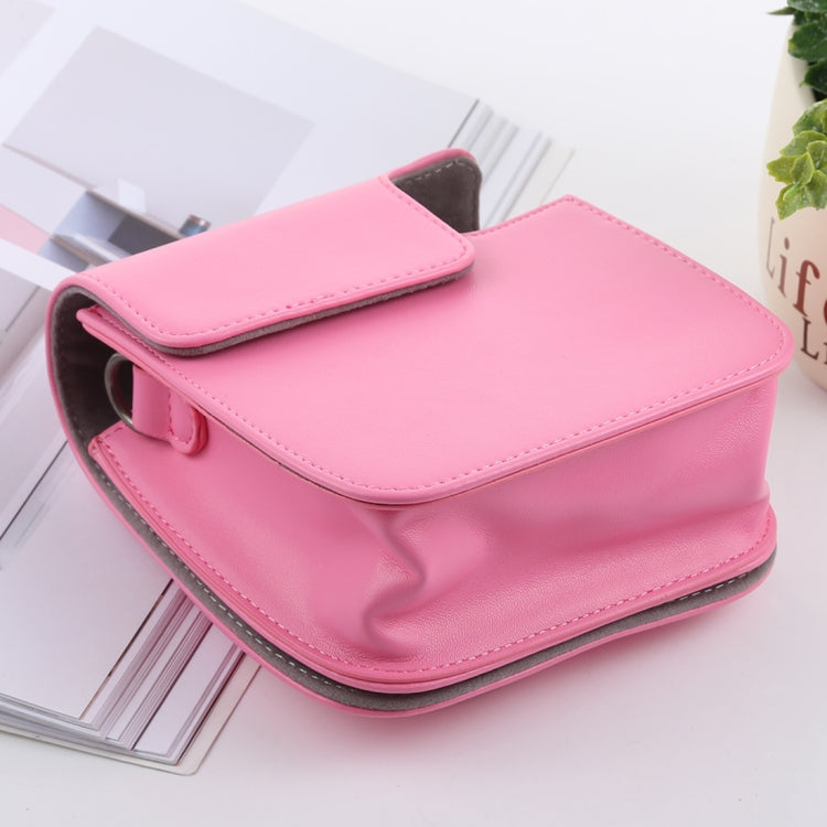 Retro Style Full Body Camera PU Leather Case Bag with Strap for FUJIFILM instax mini 9 / mini 8+ / mini 8(Pink) - free shipping - PMC TechLife - Order now!