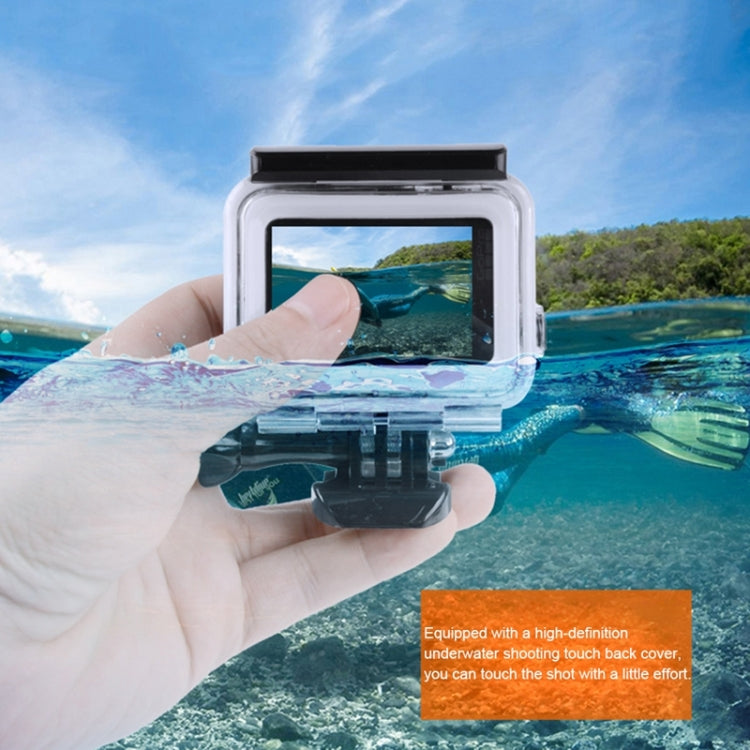 GP452 Waterproof Case + Touch Back Cover for GoPro HERO7 White / Silver - Waterproof Cases by PMC TechLife | Online Shopping South Africa | PMC TechLife | Buy Now Pay Later Mobicred