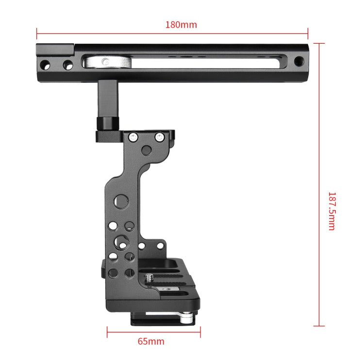 YELANGU C15-B YLG0711A-A Video Camera Cage Stabilizer with Handle for Nikon Z6 / Z7(Black) - free shipping - PMC TechLife - Order now!