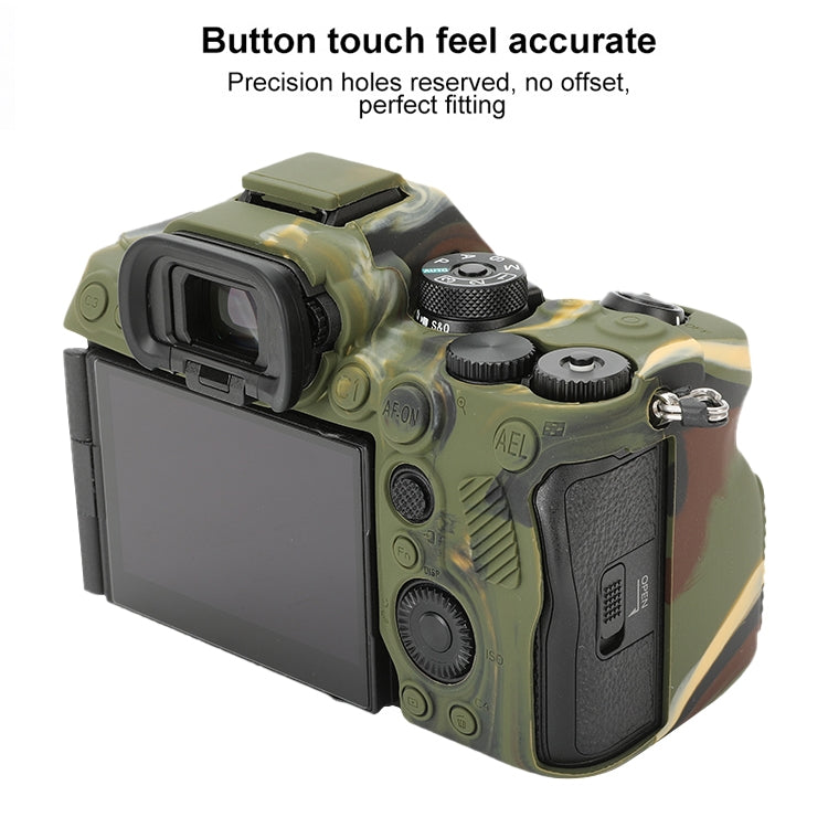 For Sony ILCE-7RM5 / Alpha 7R V Soft Silicone Protective Case (Camouflage) - Protective Case by PMC TechLife | Online Shopping South Africa | PMC TechLife | Buy Now Pay Later Mobicred