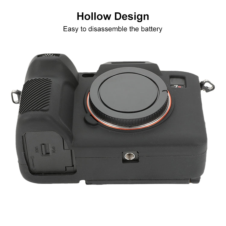 For Sony ILCE-7RM5 / Alpha 7R V Soft Silicone Protective Case (Black) - Protective Case by PMC TechLife | Online Shopping South Africa | PMC TechLife | Buy Now Pay Later Mobicred