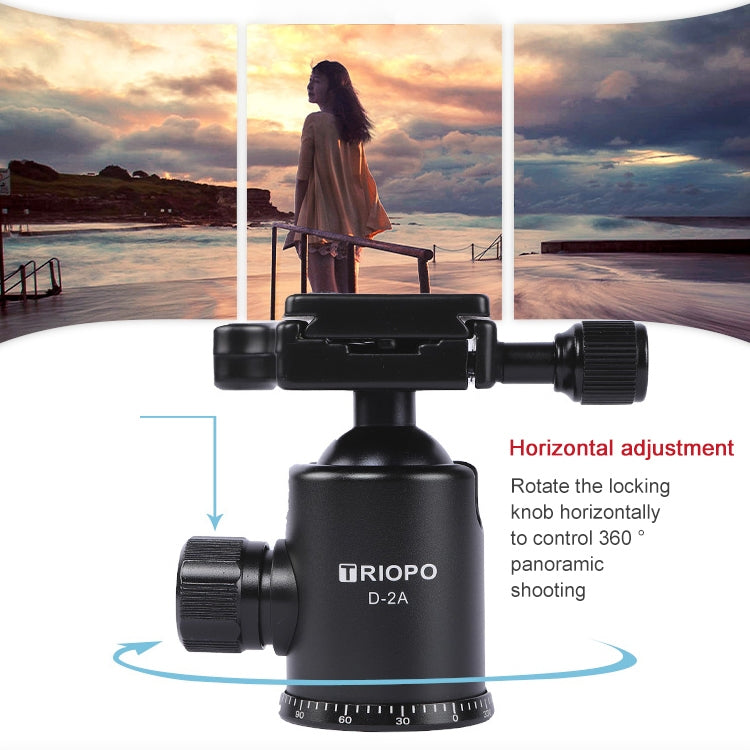 TRIOPO 554 Adjustable Portable  Aluminum Alloy Tripod with D-2A Ball Head for SLR Camera - free shipping - PMC TechLife - Order now!