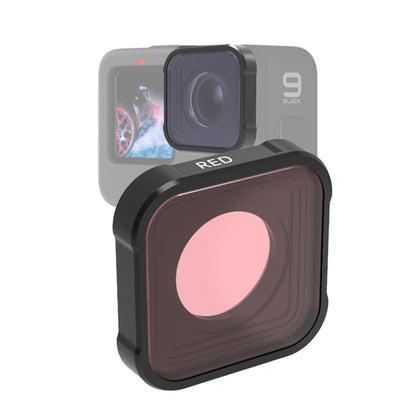 JSR KB Series Diving Color Lens Filter for GoPro HERO10 Black / HERO9 Black(Red) - Lens Filter by JSR | Online Shopping South Africa | PMC Jewellery | Buy Now Pay Later Mobicred