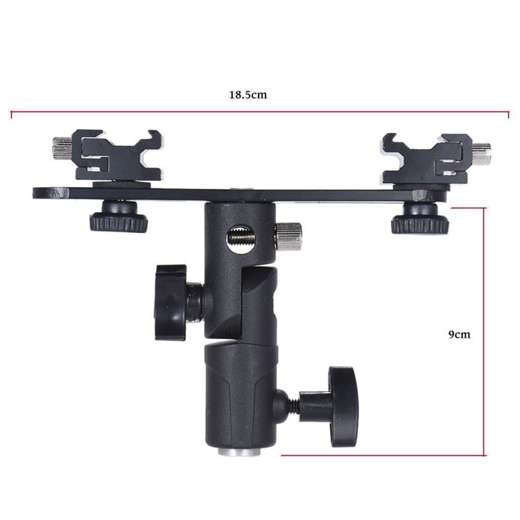 Double Hot Shoe Flash Stand Bracket - free shipping - PMC TechLife - Order now!