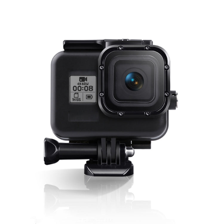 For GoPro HERO8 Black 45m Waterproof Housing Protective Case with Buckle Basic Mount & Screw & Floating Bobber Grip & Strap & Anti-Fog Inserts(Black) - free shipping - PMC TechLife - Order now!