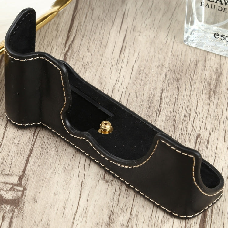 1/4 inch Thread PU Leather Camera Half Case Base for FUJIFILM XT200 (Black) - free shipping - PMC TechLife - Order now!