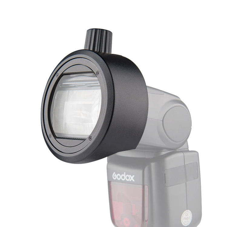 Godox S-R1 Flash Speedlite Round Shape Adapter for Godox TT685 / V860II / V350 / TT600(Black) - Stand Bracket by Godox | Online Shopping South Africa | PMC TechLife | Buy Now Pay Later Mobicred