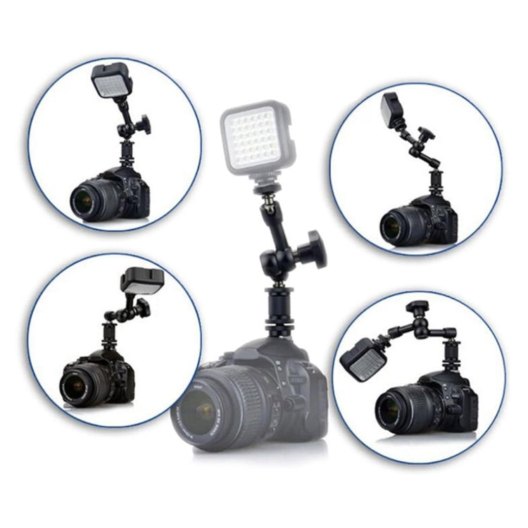 7 inch Adjustable Friction Articulating Magic Arm + Large Claws Clips with Phone Clamp (Black) - Camera Gimbal by PMC Jewellery | Online Shopping South Africa | PMC Jewellery