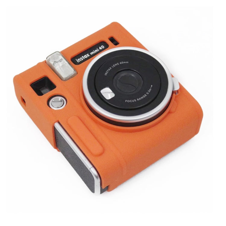 Soft Silicone Protective Case for Fujifilm Instax mini 40 (Orange) - free shipping - PMC TechLife - Order now!