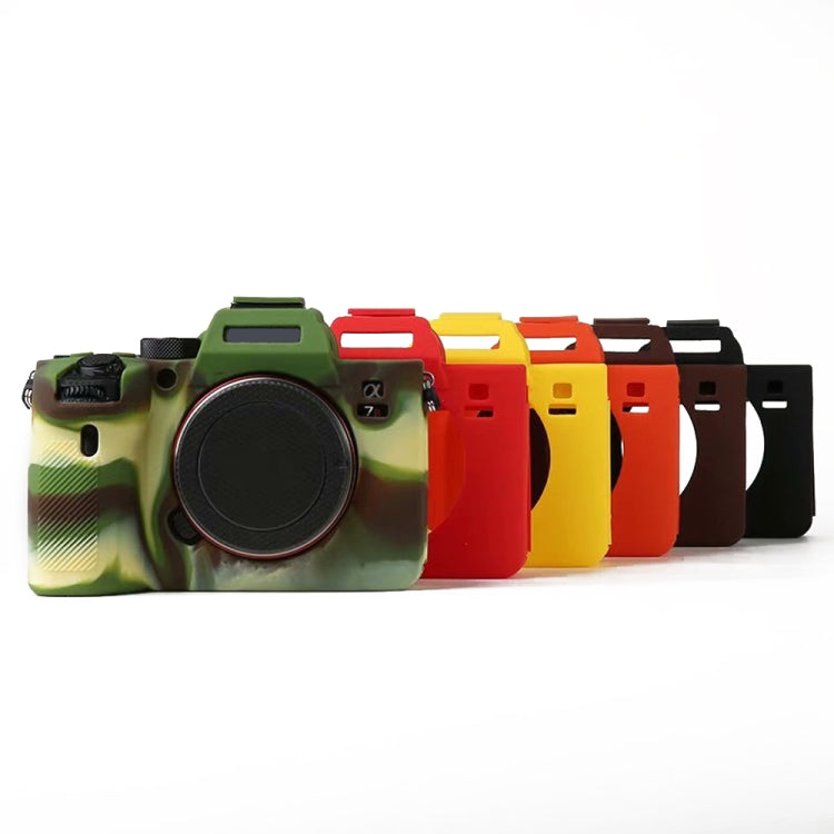 For Sony A7R4 Soft Silicone Protective Case(Red) - Protective Case by PMC TechLife | Online Shopping South Africa | PMC TechLife | Buy Now Pay Later Mobicred