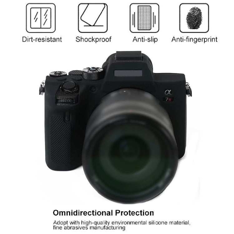 For Sony A7R4 Soft Silicone Protective Case(Coffee) - Protective Case by PMC TechLife | Online Shopping South Africa | PMC TechLife | Buy Now Pay Later Mobicred