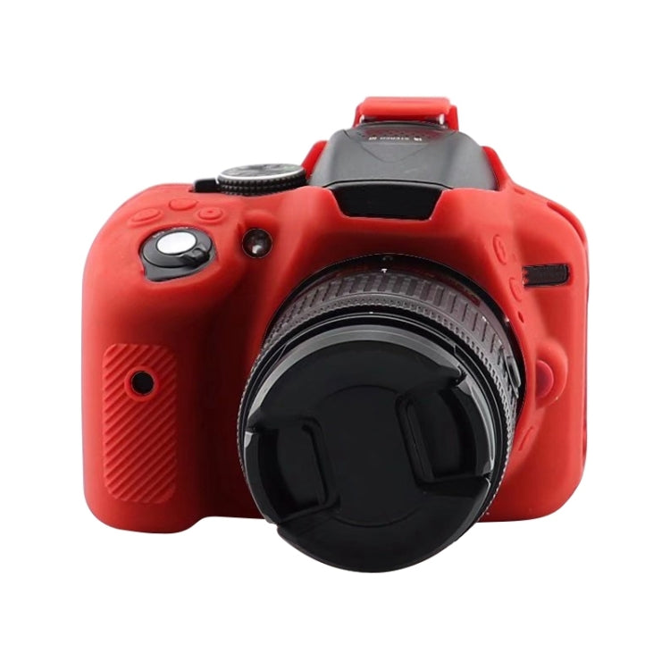 Soft Silicone Protective Case for Nikon D5300(Red) - Protective Case by PMC TechLife | Online Shopping South Africa | PMC TechLife | Buy Now Pay Later Mobicred