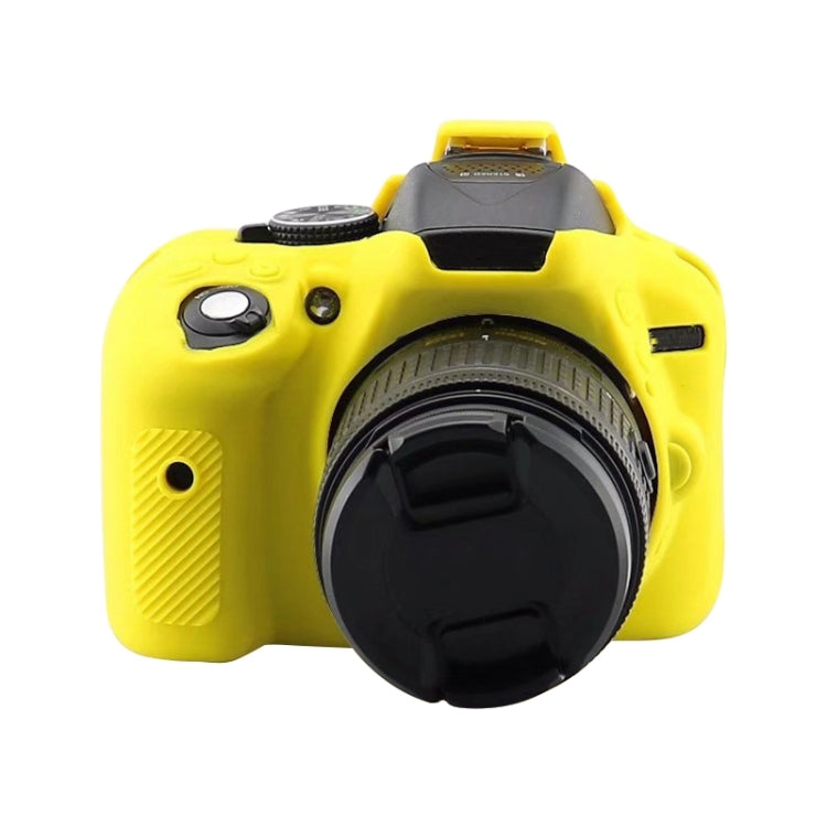Soft Silicone Protective Case for Nikon D5300(Yellow) - Protective Case by PMC TechLife | Online Shopping South Africa | PMC TechLife | Buy Now Pay Later Mobicred