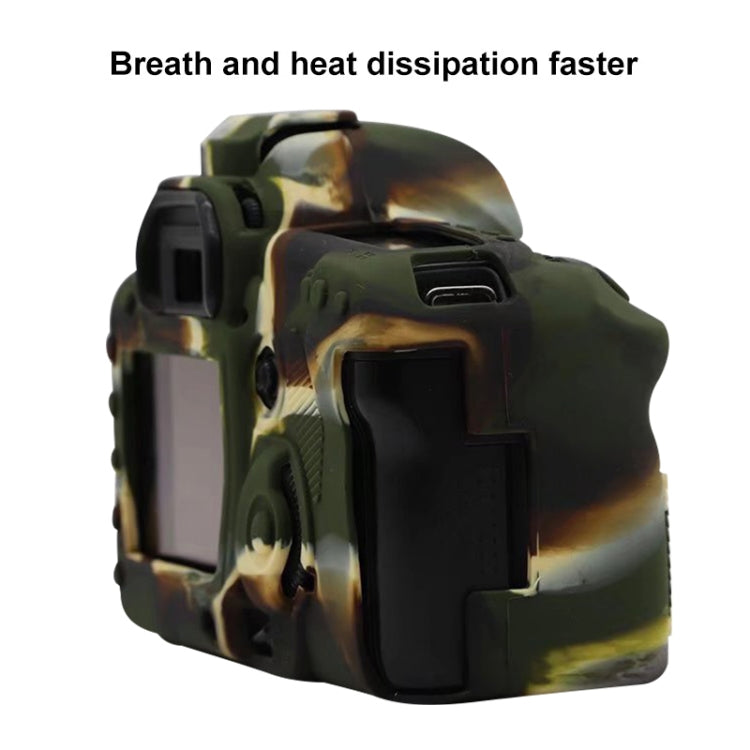 For Canon EOS 5D Mark II Soft Silicone Protective Case(Camouflage) - Protective Case by PMC TechLife | Online Shopping South Africa | PMC TechLife | Buy Now Pay Later Mobicred