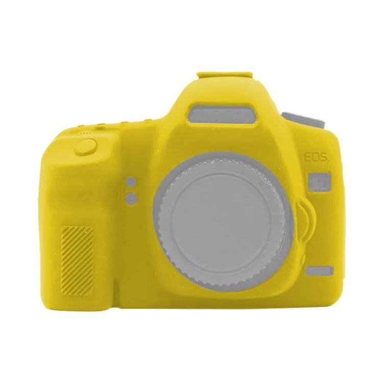 For Canon EOS 5D Mark II Soft Silicone Protective Case(Yellow) - Protective Case by PMC TechLife | Online Shopping South Africa | PMC TechLife | Buy Now Pay Later Mobicred