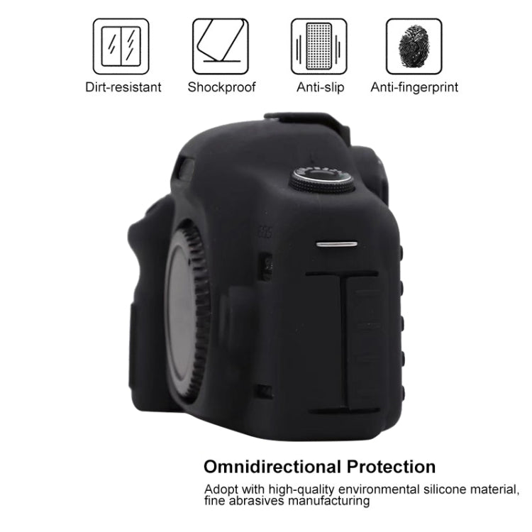 For Canon EOS 5D Mark II Soft Silicone Protective Case(Yellow) - Protective Case by PMC TechLife | Online Shopping South Africa | PMC TechLife | Buy Now Pay Later Mobicred