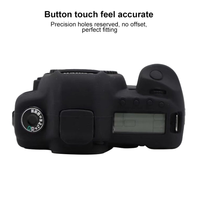 For Canon EOS 5D Mark II Soft Silicone Protective Case(Black) - Protective Case by PMC TechLife | Online Shopping South Africa | PMC TechLife