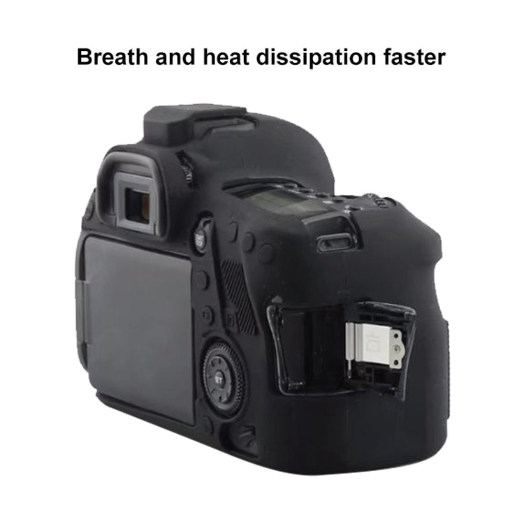 For Canon EOS 6D Mark II Soft Silicone Protective Case (Black) - Protective Case by PMC TechLife | Online Shopping South Africa | PMC TechLife | Buy Now Pay Later Mobicred