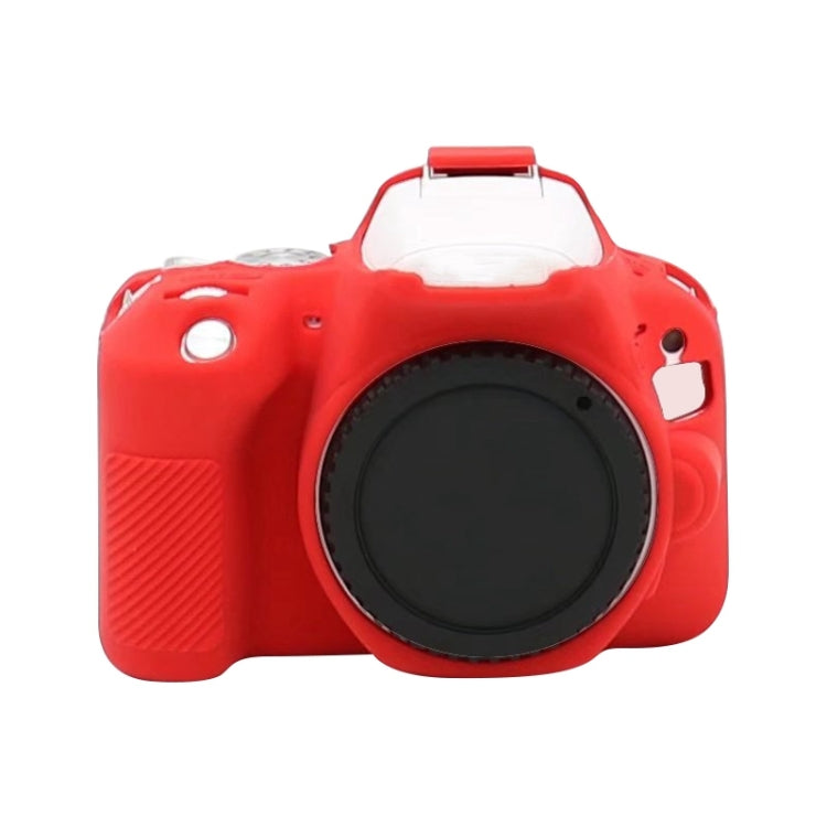 For Canon EOS 200D / EOS 200D Mark II Soft Silicone Protective Case(Red) - Protective Case by PMC TechLife | Online Shopping South Africa | PMC TechLife | Buy Now Pay Later Mobicred
