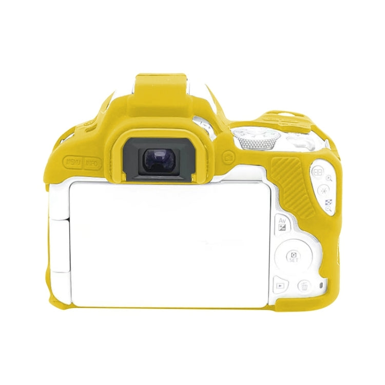 For Canon EOS 200D / EOS 200D Mark II Soft Silicone Protective Case(Yellow) - Protective Case by PMC TechLife | Online Shopping South Africa | PMC TechLife | Buy Now Pay Later Mobicred