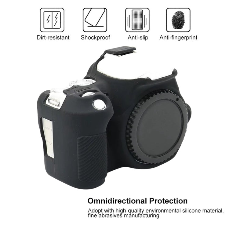For Canon EOS 200D / EOS 200D Mark II Soft Silicone Protective Case(Yellow) - Protective Case by PMC TechLife | Online Shopping South Africa | PMC TechLife | Buy Now Pay Later Mobicred