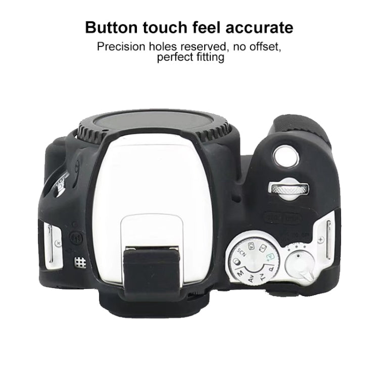 For Canon EOS 200D / EOS 200D Mark II Soft Silicone Protective Case(White) - Protective Case by PMC TechLife | Online Shopping South Africa | PMC TechLife | Buy Now Pay Later Mobicred