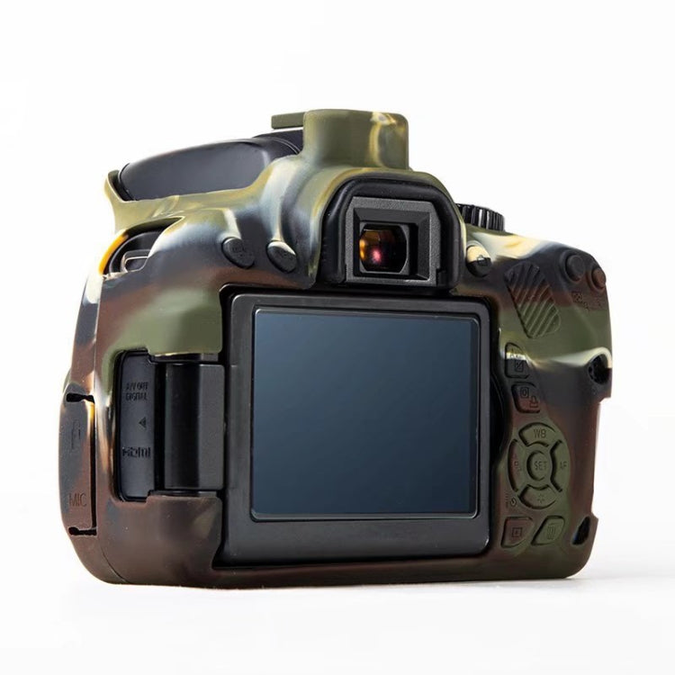 For Canon EOS 600D Soft Silicone Protective Case(Camouflage) - Protective Case by PMC TechLife | Online Shopping South Africa | PMC TechLife | Buy Now Pay Later Mobicred
