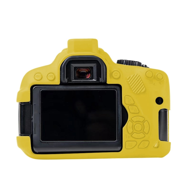 For Canon EOS 600D Soft Silicone Protective Case(Yellow) - Protective Case by PMC TechLife | Online Shopping South Africa | PMC TechLife | Buy Now Pay Later Mobicred