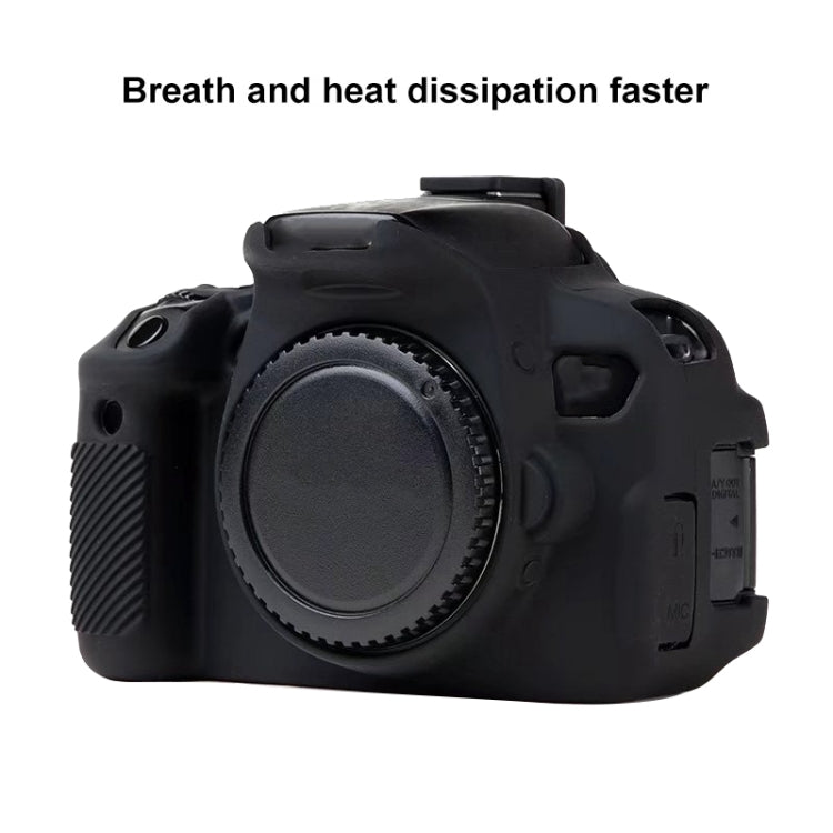 For Canon EOS 600D Soft Silicone Protective Case(Red) - Protective Case by PMC TechLife | Online Shopping South Africa | PMC TechLife | Buy Now Pay Later Mobicred