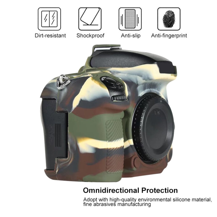 For Nikon D600 / D610 Soft Silicone Protective Case(Camouflage) - Protective Case by PMC TechLife | Online Shopping South Africa | PMC TechLife | Buy Now Pay Later Mobicred