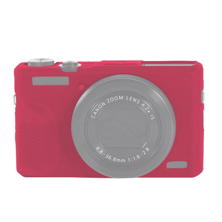 For Canon PowerShot G7 X Mark III / G7X III / G7X3 Soft Silicone Protective Case(Rose Red) - free shipping - PMC TechLife - Order now!