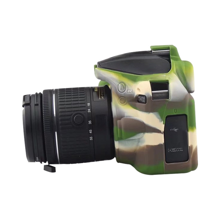 Soft Silicone Protective Case for Nikon D3400 / D3300 (Camouflage) - Protective Case by PMC TechLife | Online Shopping South Africa | PMC TechLife | Buy Now Pay Later Mobicred