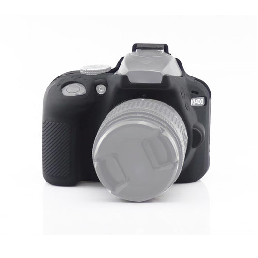 Soft Silicone Protective Case for Nikon D3400 / D3300 (Black) - Protective Case by PMC Jewellery | Online Shopping South Africa | PMC Jewellery | Buy Now Pay Later Mobicred