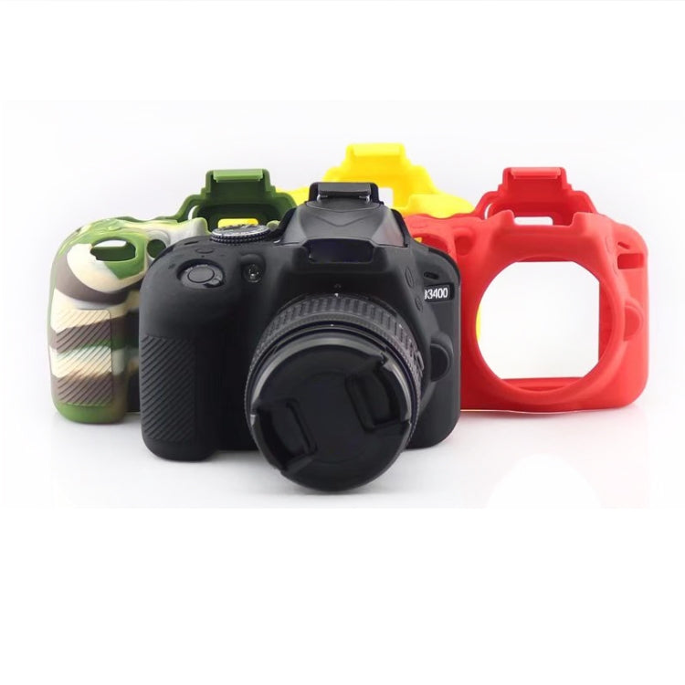 Soft Silicone Protective Case for Nikon D3400 / D3300 (Yellow) - Protective Case by PMC TechLife | Online Shopping South Africa | PMC TechLife | Buy Now Pay Later Mobicred