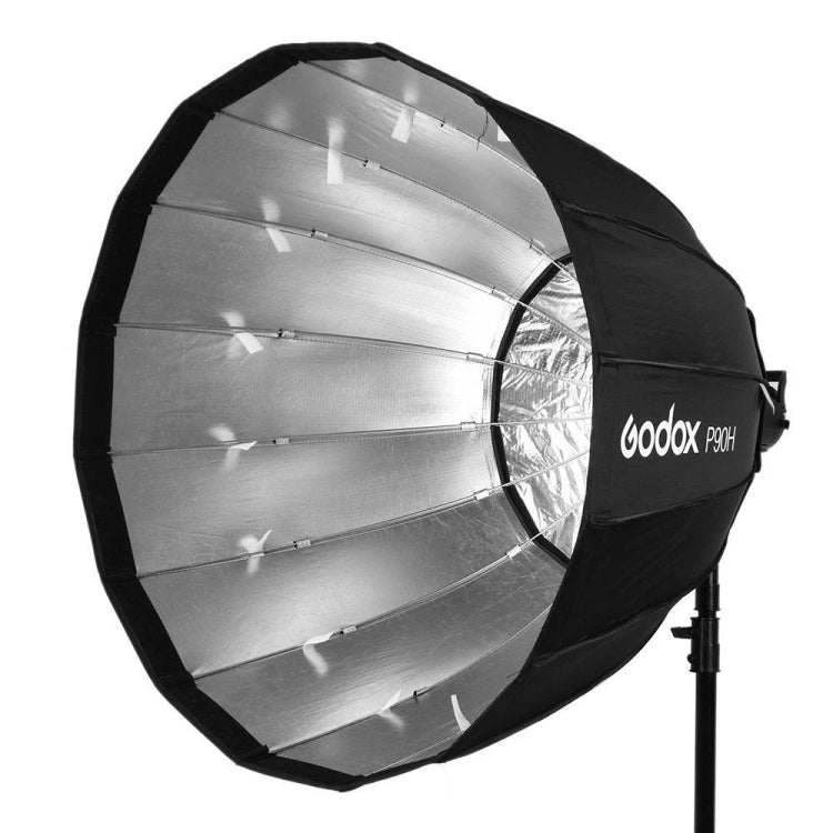 Godox P90H 90cm Deep Parabolic Softbox Reflector Diffuser Studio Light Box (Black) - free shipping - PMC TechLife - Order now!