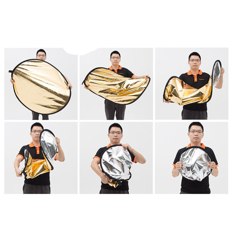 Godox FT01 80cm Round 2 in 1 Gold / Silver Folding Reflector Board - free shipping - PMC TechLife - Order now!